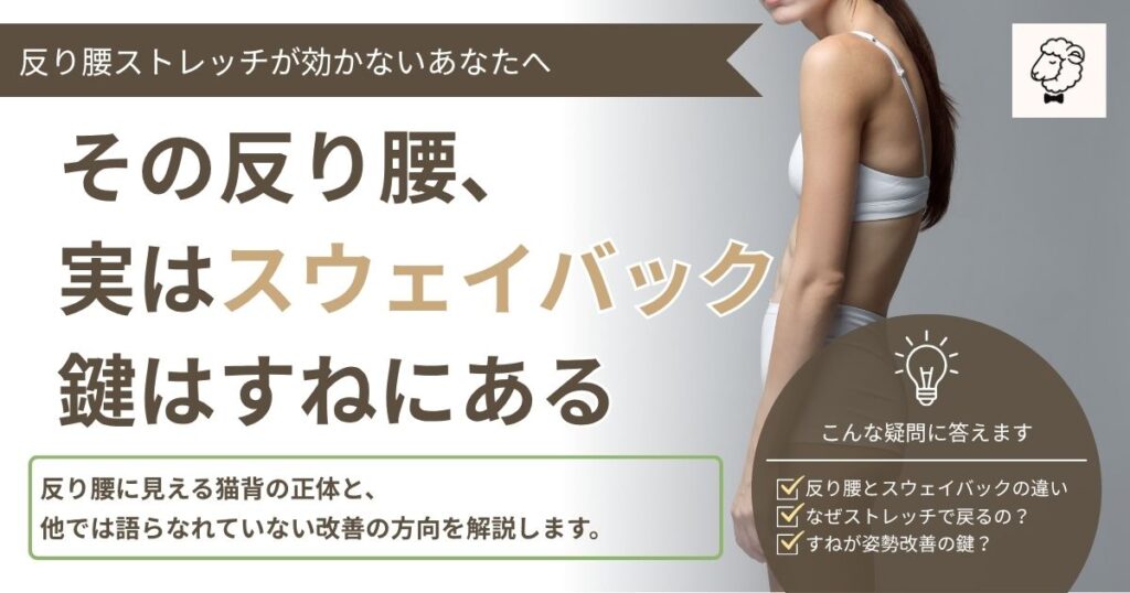 スウェイバック姿勢の女性の写真