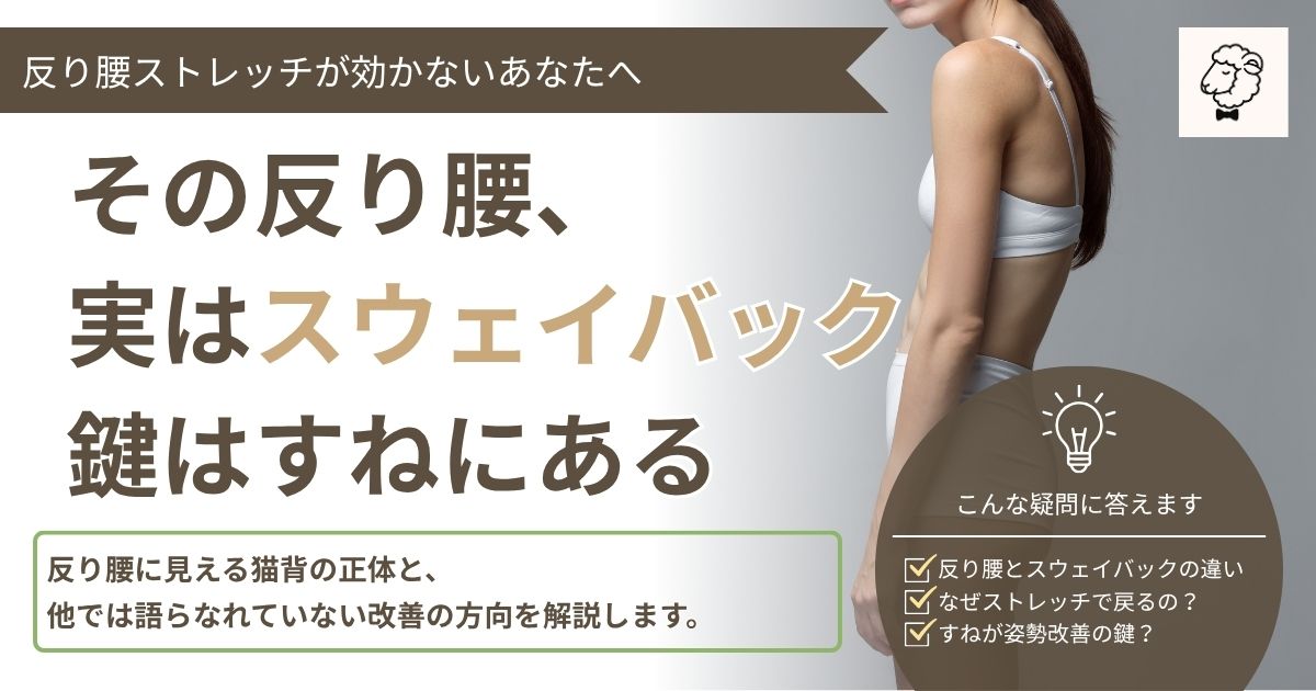 スウェイバック姿勢の女性の写真